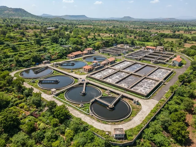 Sewage treatment plant (illustrative)