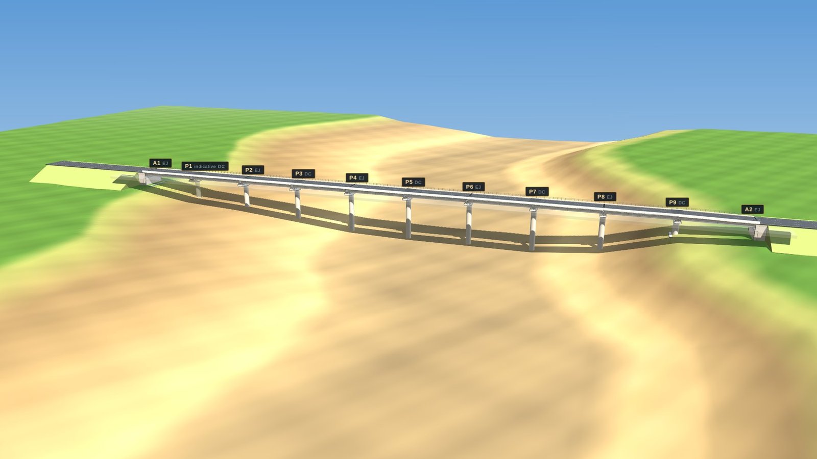 Major bridge — our own 3D model